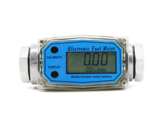 Electric fuel meter for liquid flow measure